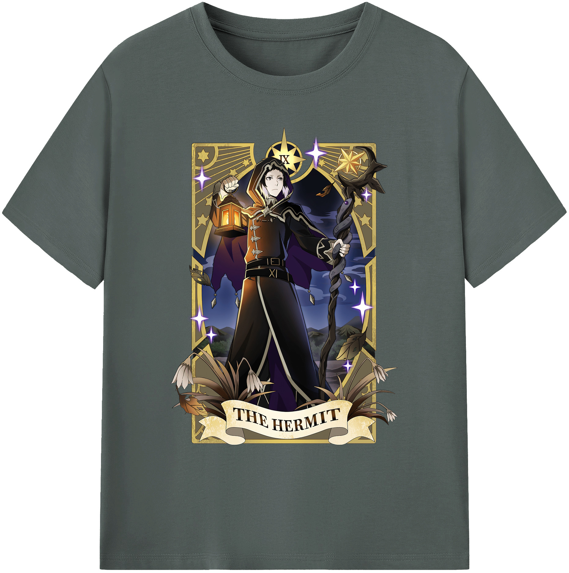 （画像用） 文豪ストレイドッグス Bungo Stray Dogs 綿100％ メンズ半袖Tシャツ｜肌触りやわらか＆通気性